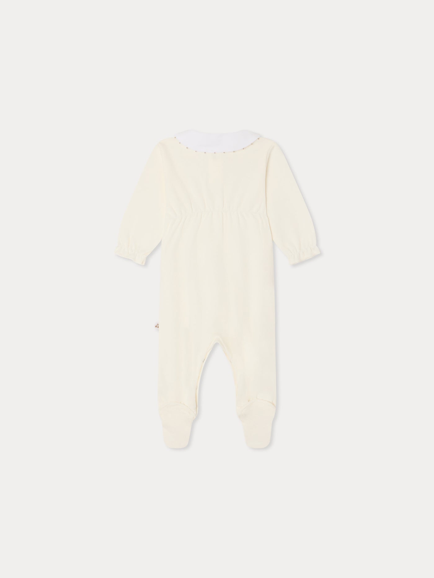 Pyjama Tintina étoiles brodées main et maille pointelle en coton biologique