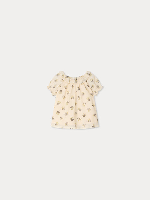 Lara-Bluse aus Bio-Dobby-Baumwollvoile