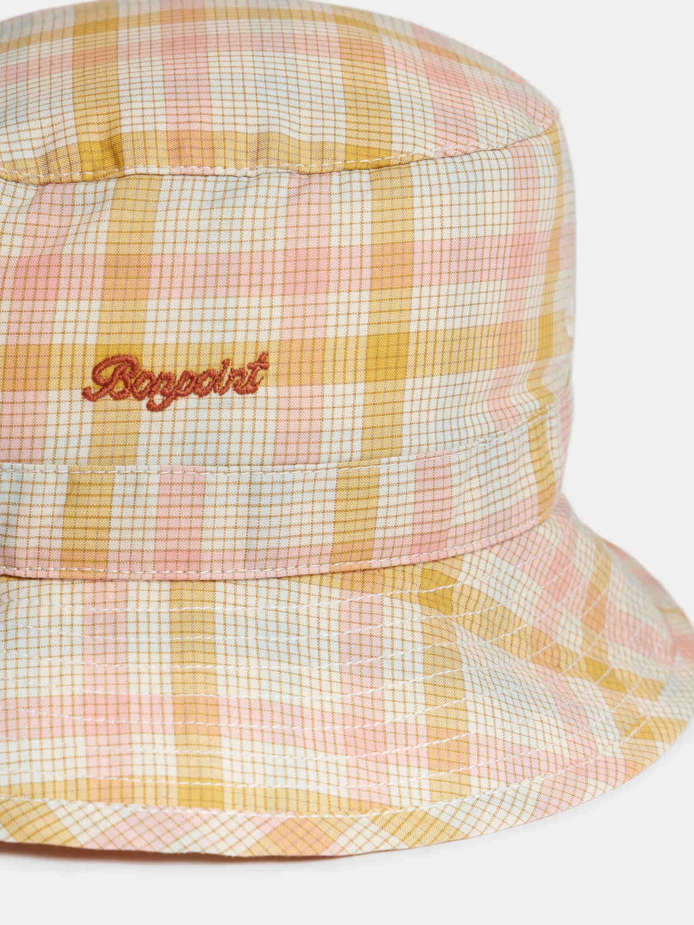 Bob Piob pink checkered organic cotton