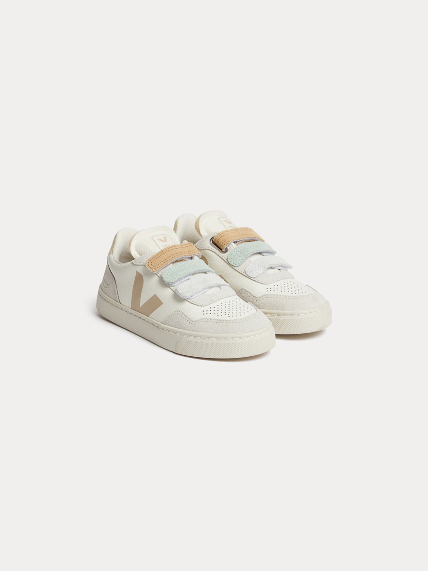 Bonpoint x Veja Weiße Baby-V90-Sneaker