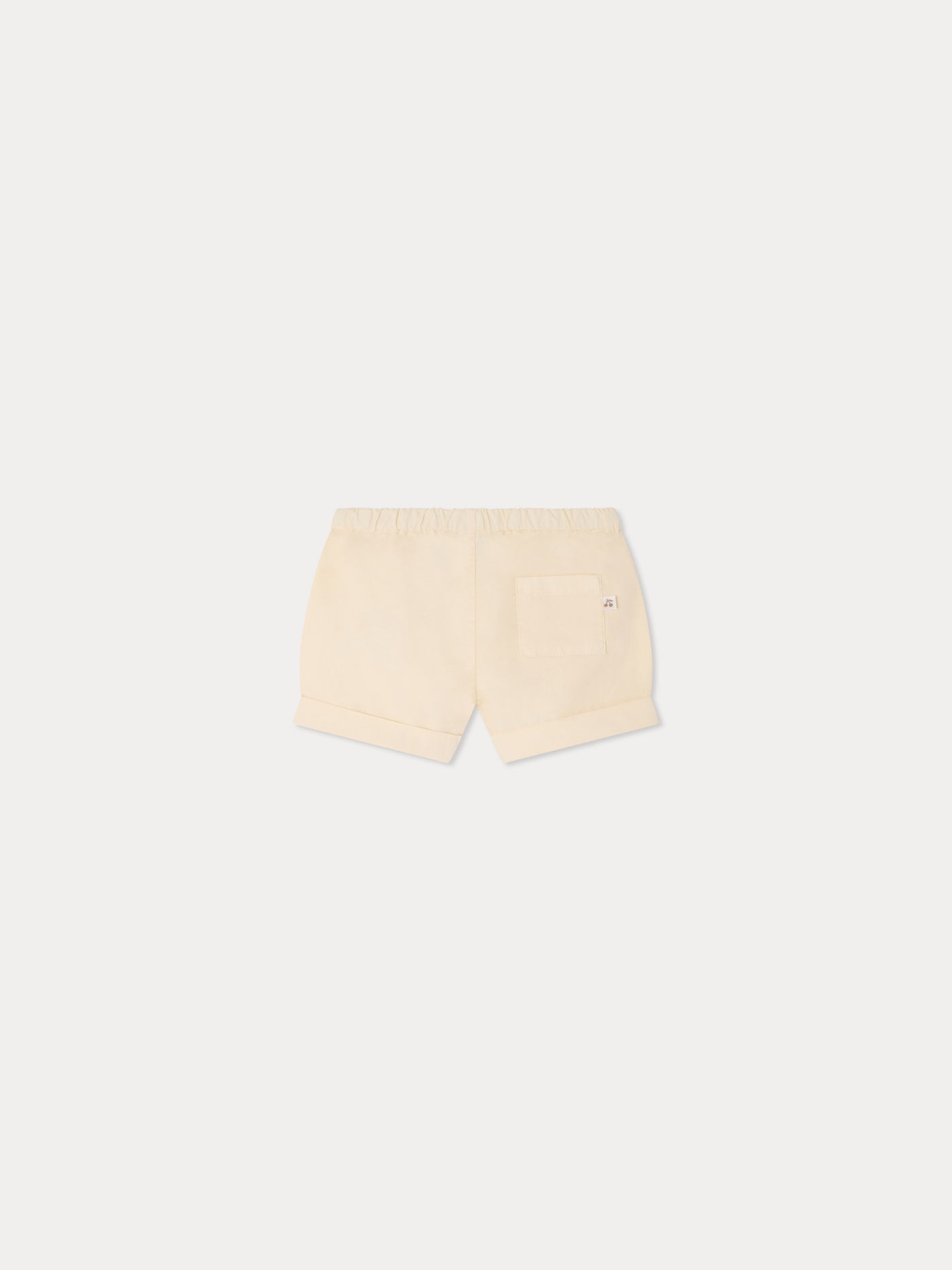 Pantaloncini Ecady beige in cotone biologico