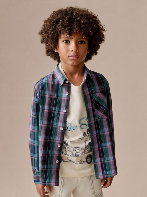 Camicia Tango in cotone madras biologico