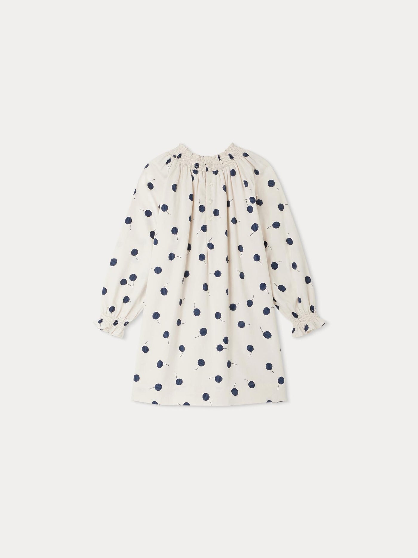 Abito floreale con stampa di ciliegie