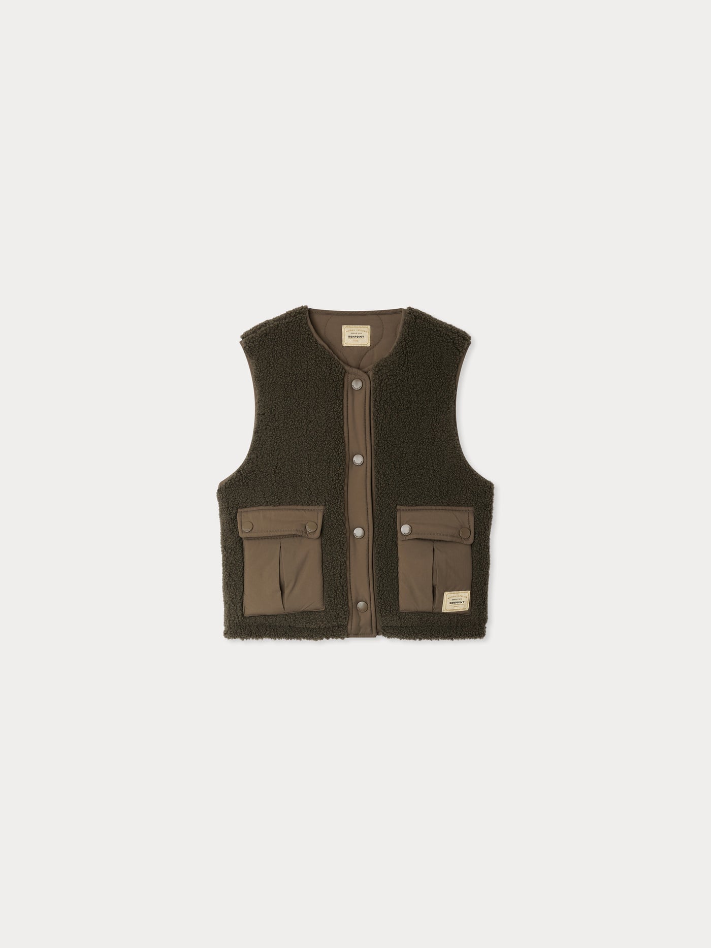 Reversible sleeveless junior jacket