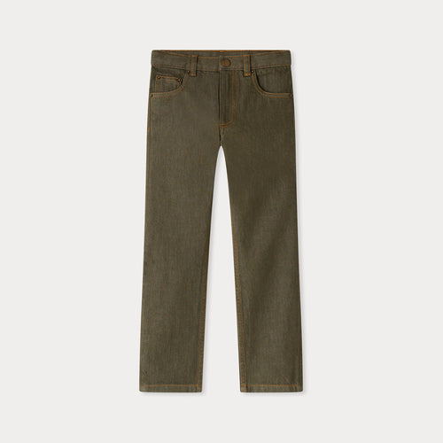 Jagger organic cotton khaki denim pants