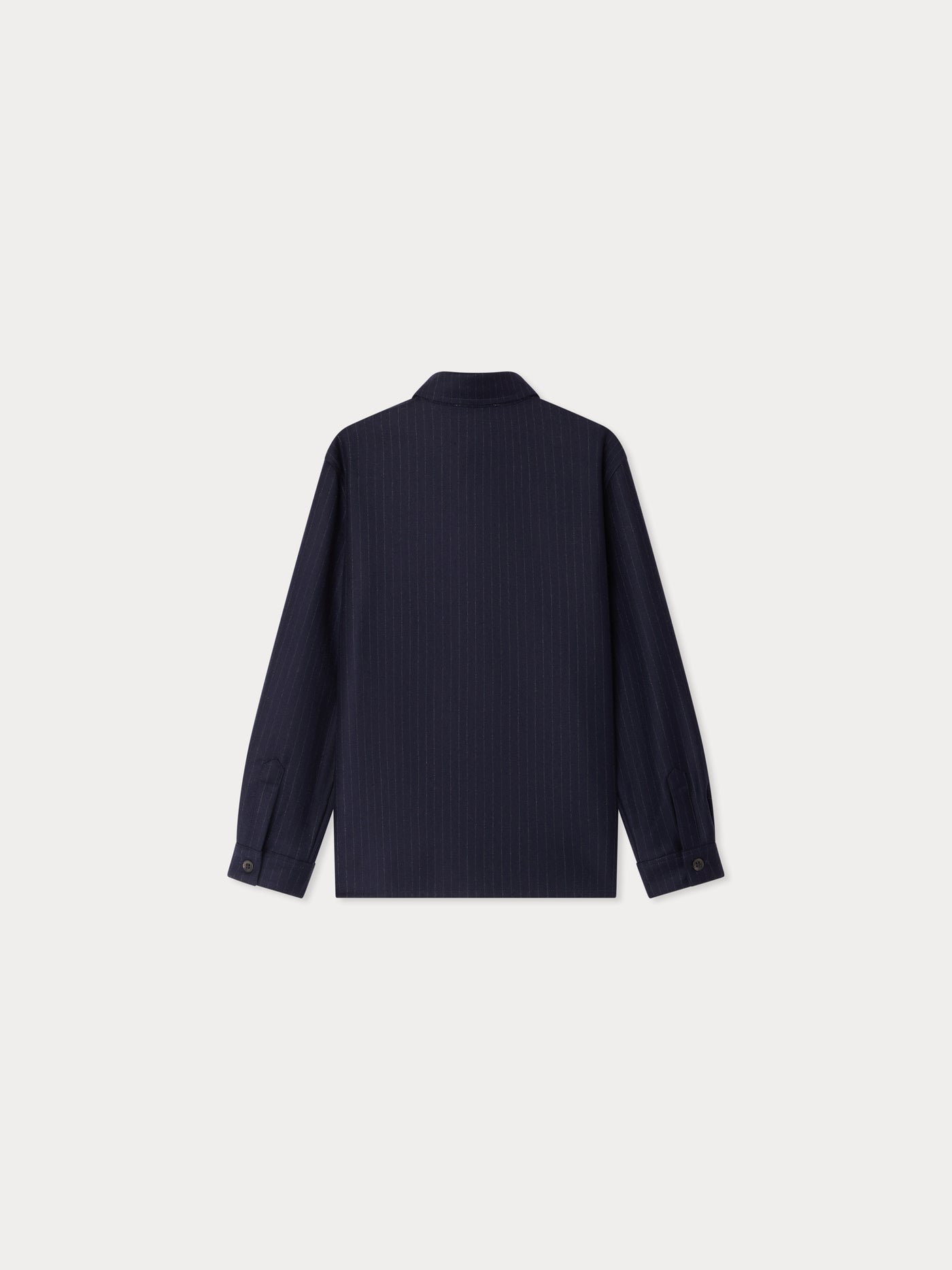 Gustave blue wool tennis striped shirt