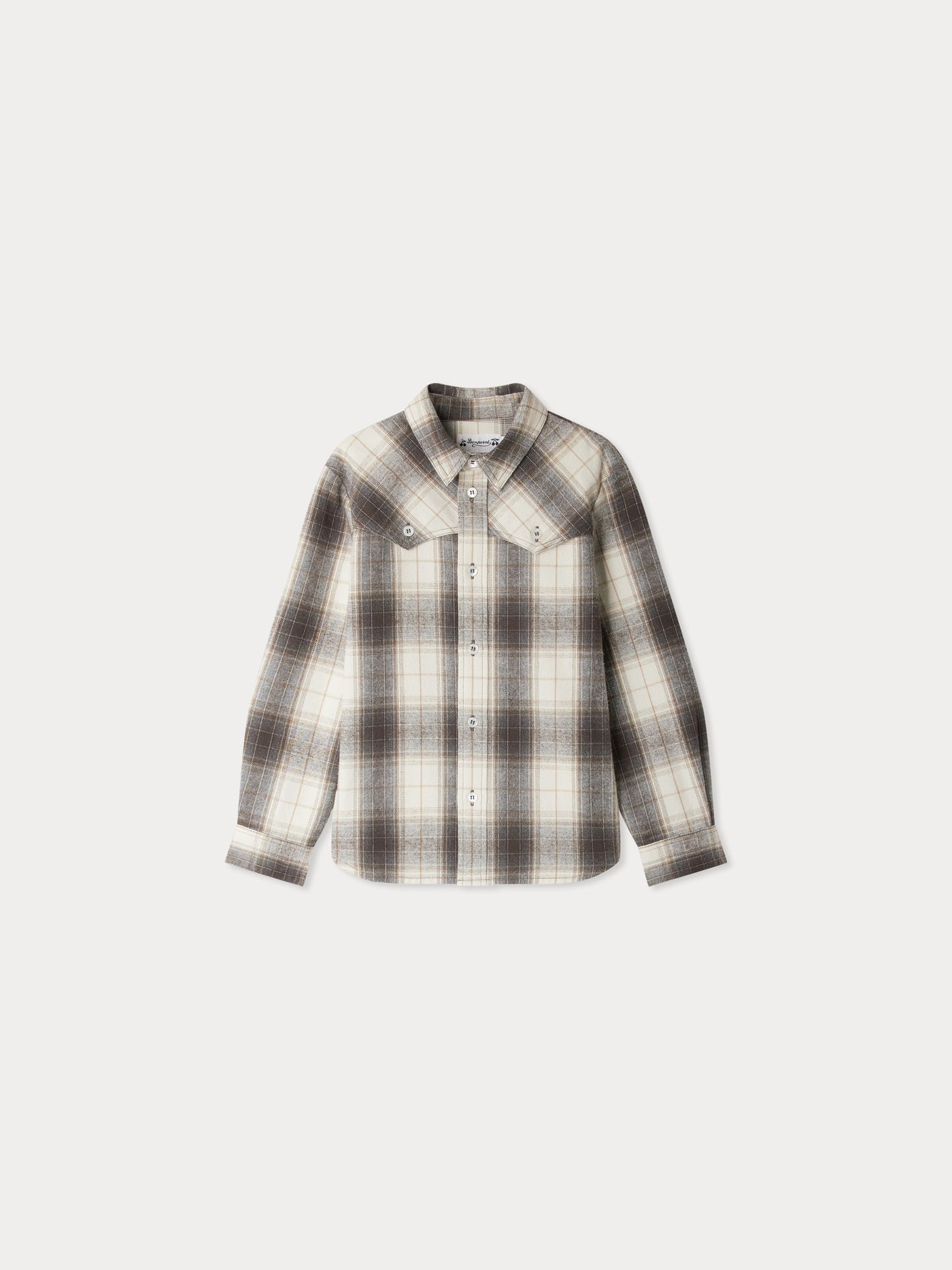 Jared organic cotton plaid shirt