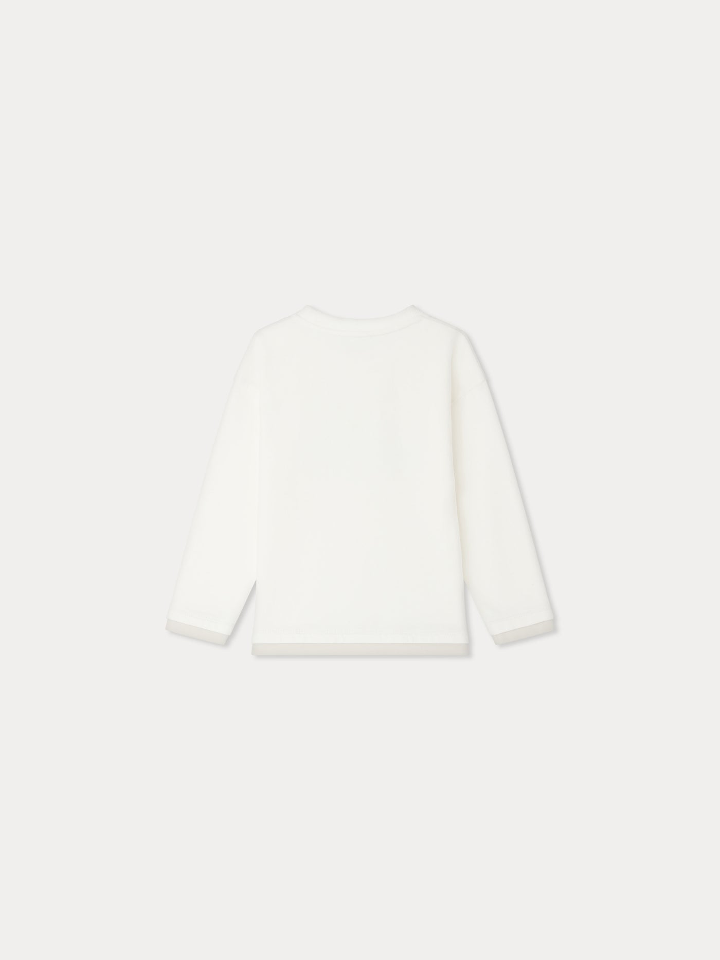 Batholome white t-shirt with car print in organic cotton