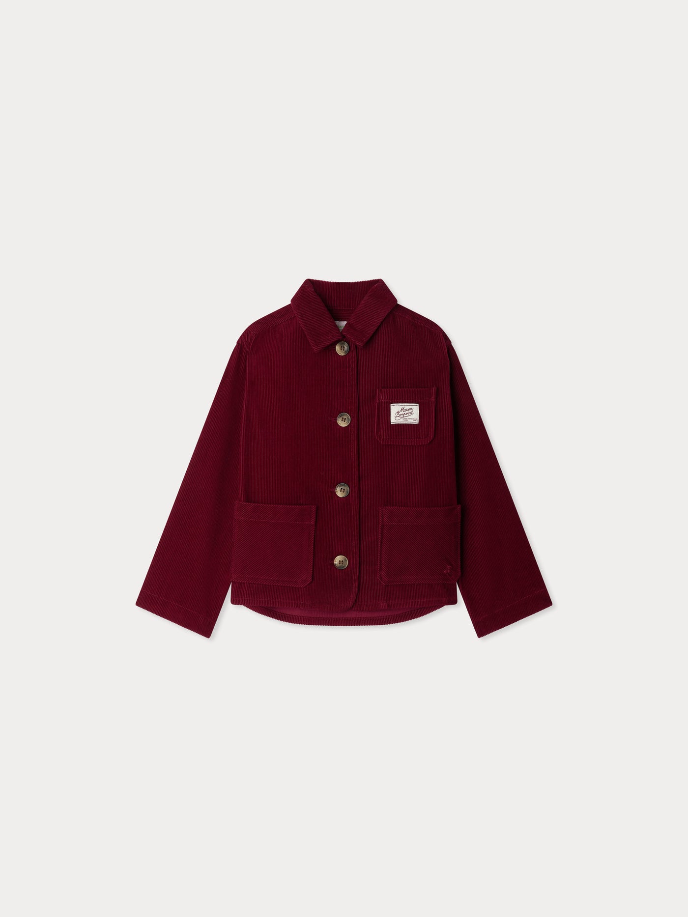 Edith-Jacke mit gestickter Kirsche aus Cord
