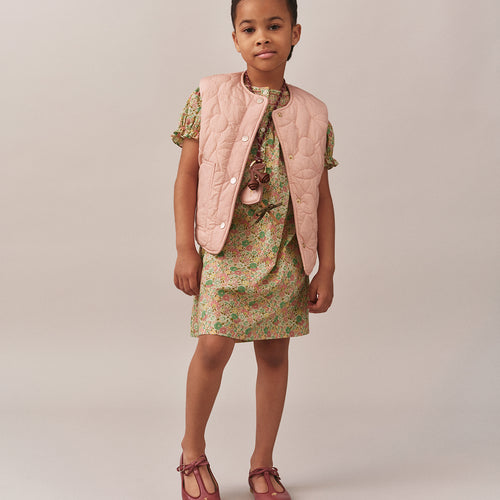 Piumino senza maniche trapuntato color ciliegia Jilian