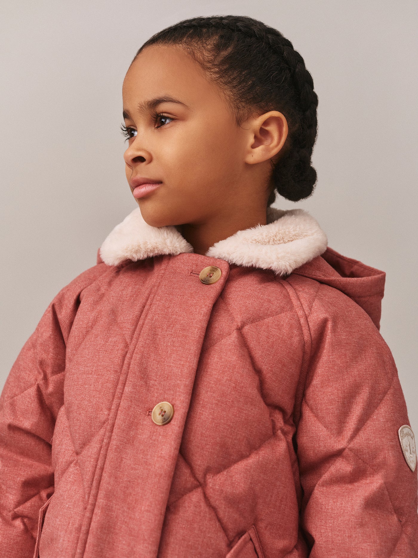 Doudoune Janice col en fausse fourrure