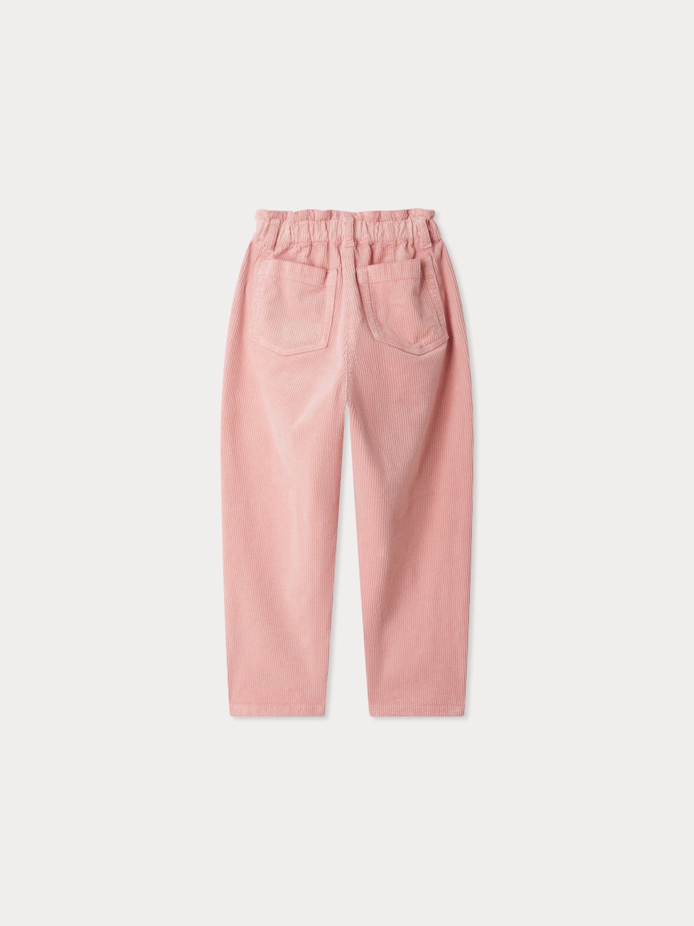 Sonie loose-fitting trousers with elasticated waistband in velvet