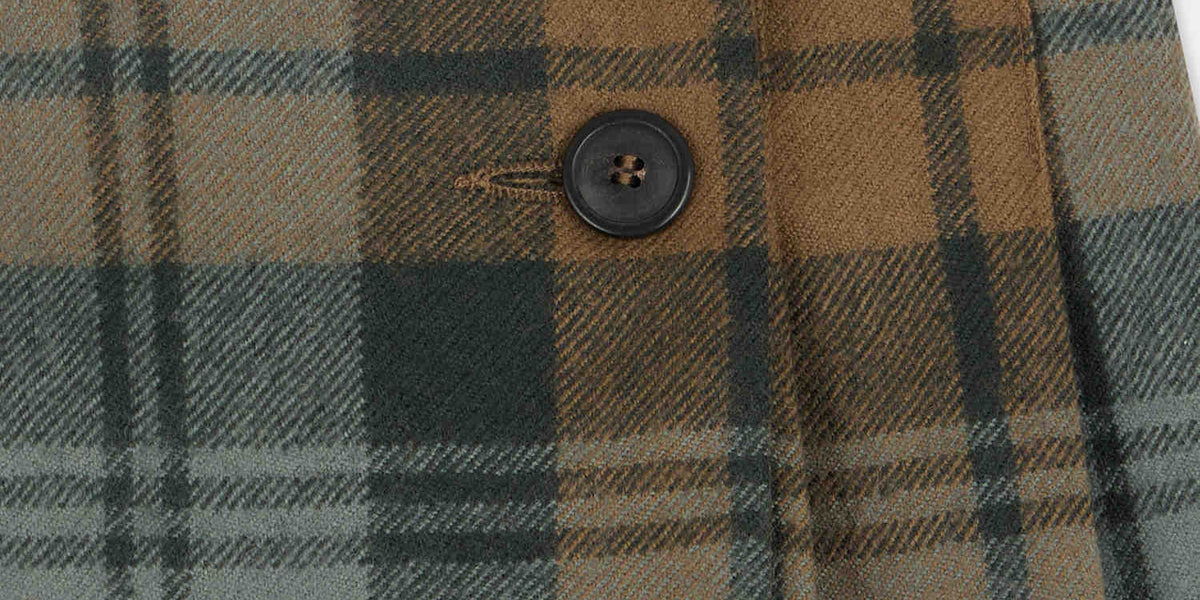 Kilt En Laine Fletcher Jones Bleu - Taille S, Mi-long à Plis - Occasion Très Bon état
