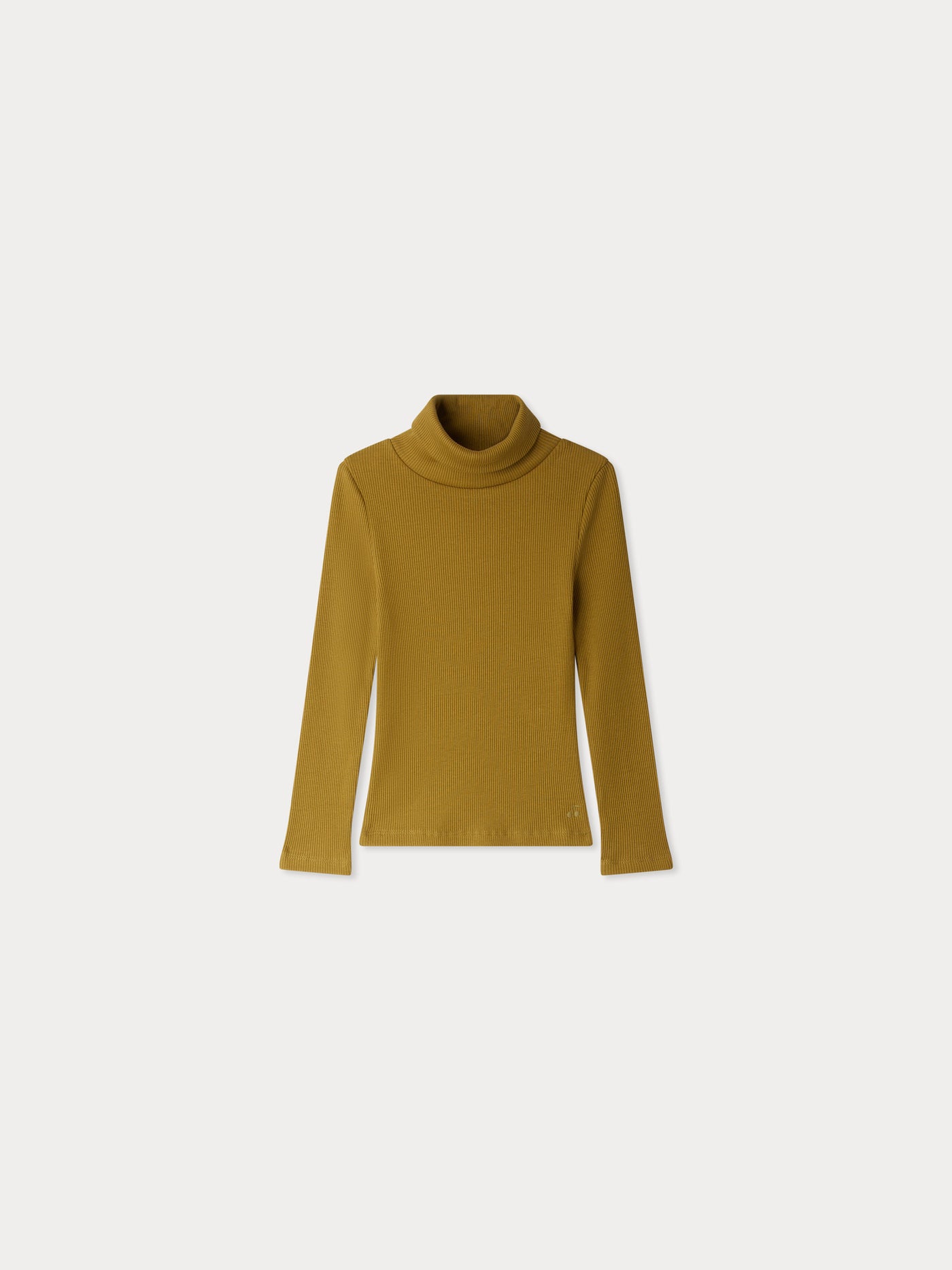 Tahiti – Rollkragen-T-Shirt aus Bio-Baumwolle in Khaki
