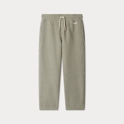 Pantaloni da jogging Tidji con elastico in vita in cotone biologico verde