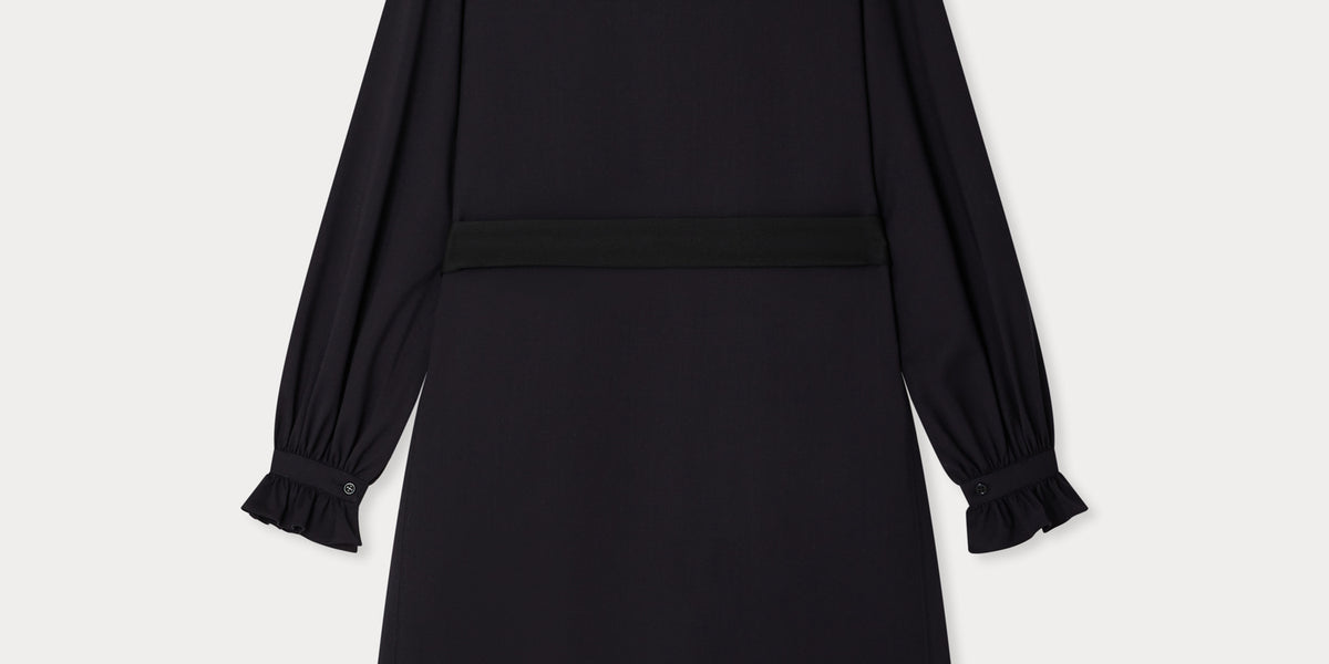 Robe Blouson Allen B - Noir/ivoire, Neuve Avec étiquette, Longueur Genou