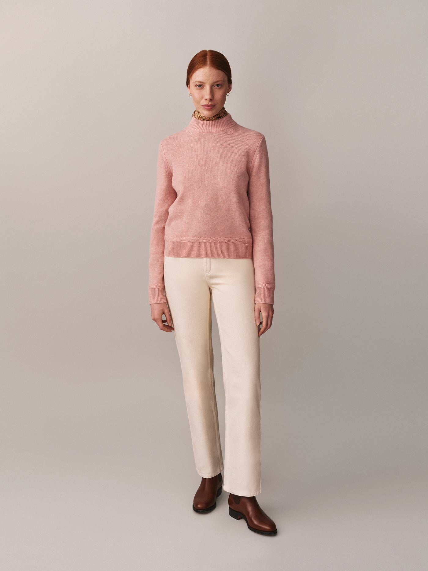 Maglione in cashmere rosa Jylo