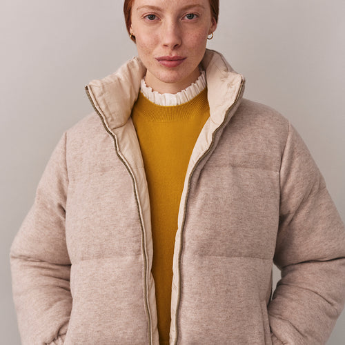 Joliesse reversible down jacket with pockets