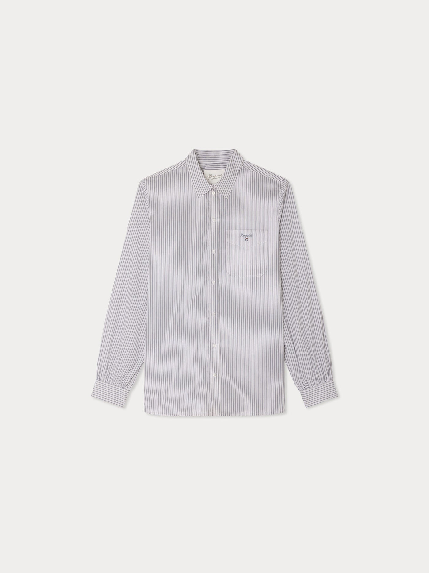 Jonceau striped poplin shirt