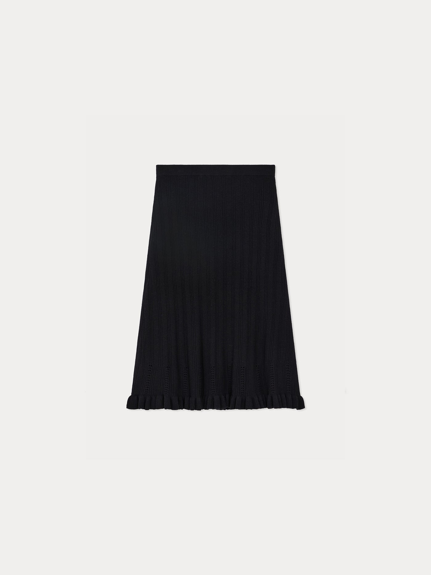 Gonna a balze in lana e cashmere Jylsa