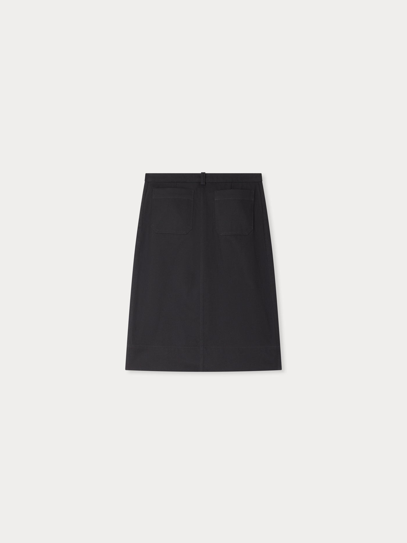 Joani skirt with piped pocket in organic cotton