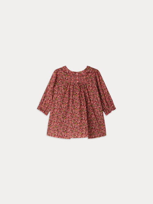 Juju smocked dress in Liberty fabric in organic cotton