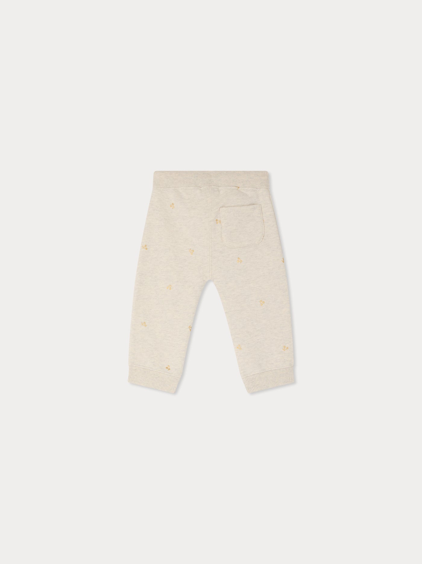 Pantaloni da jogging Bambo con stampa di ciliegie color rame in cotone biologico