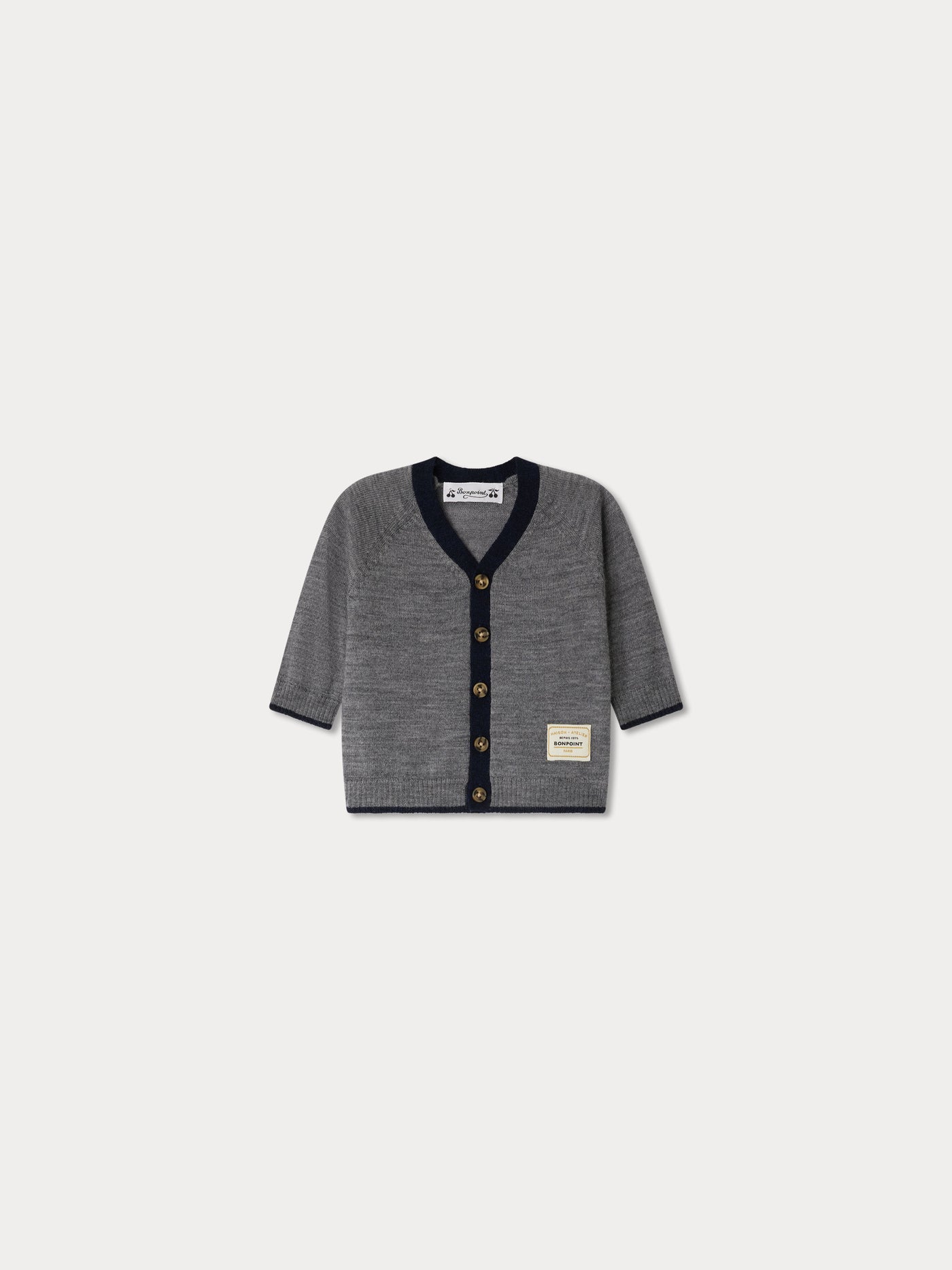 Teotim cardigan in gray wool