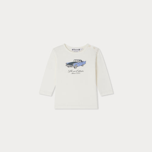 Tahsin T-Shirt mit Auto-Print aus Bio-Baumwolle