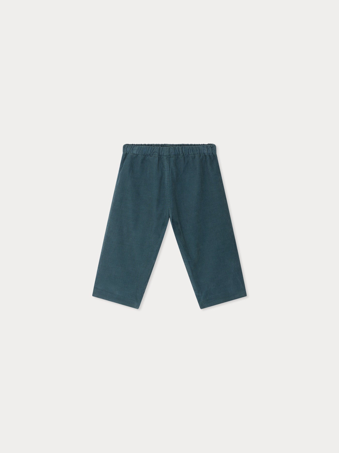 Dandy pants in green organic cotton velvet