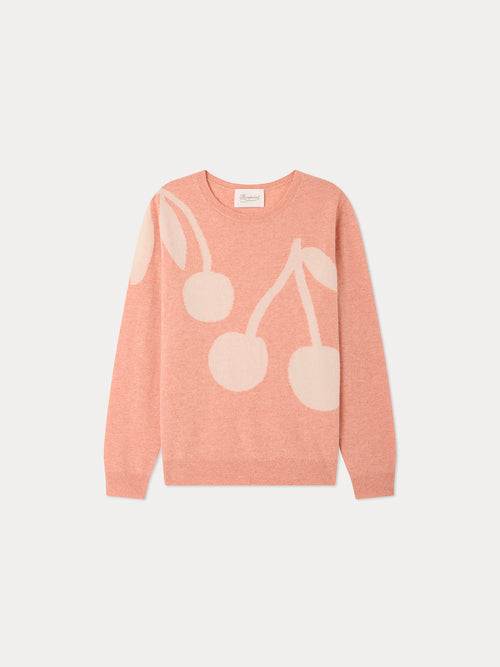 Pull Margaux Grown-Up à cerises en cachemire