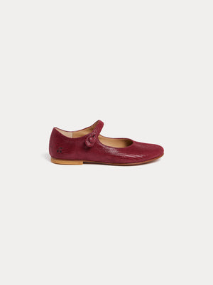 Ella Ballerinas aus bordeauxrotem Leder