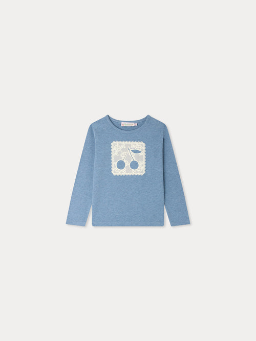 Tidjiane T-Shirt mit Kirsch-Deckchen-Print aus Bio-Baumwolle