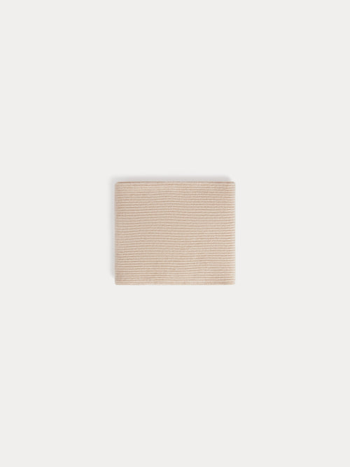 Tatodine Loop-Schal in meliertem Beige aus Kaschmir