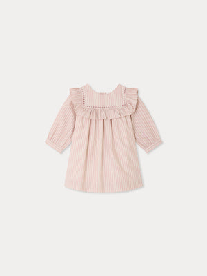 Baby-Kleid Meiki handbestickt aus Bio-Baumwolle