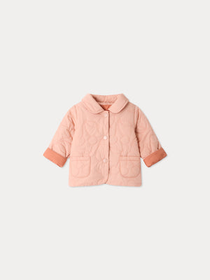 Veste bébé Juno réversible et matelassée cerises