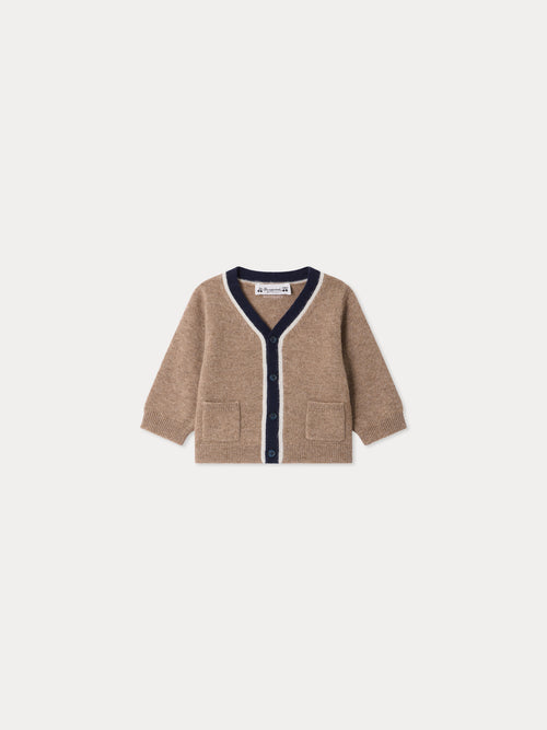 Tahiel baby V-neck cashmere cardigan