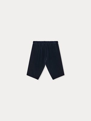 Pantalon bébé Dandy marine en velours de coton biologique