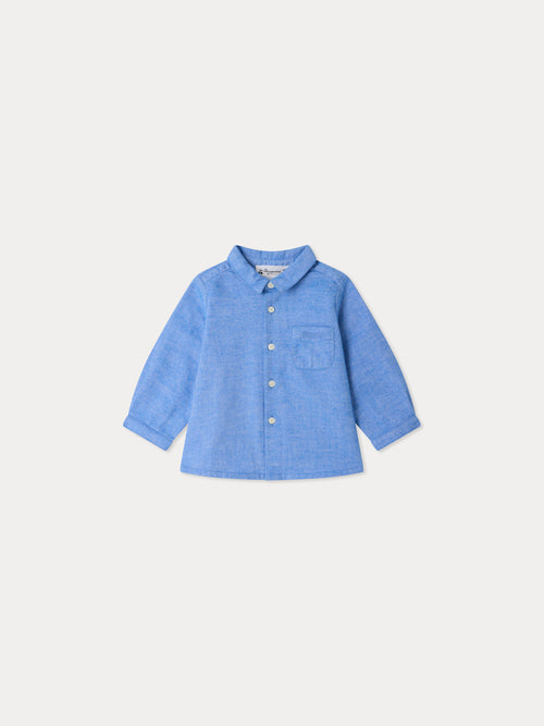 Chemise bébé Malo à poche brodée en coton biologique