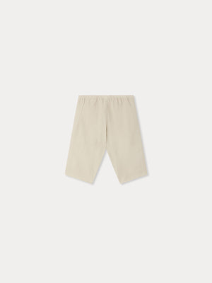 Pantalon bébé Dandy beige en coton biologique