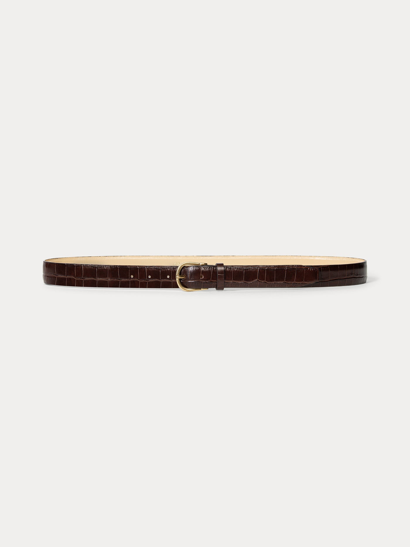 Lutèse belt with crocodile effect