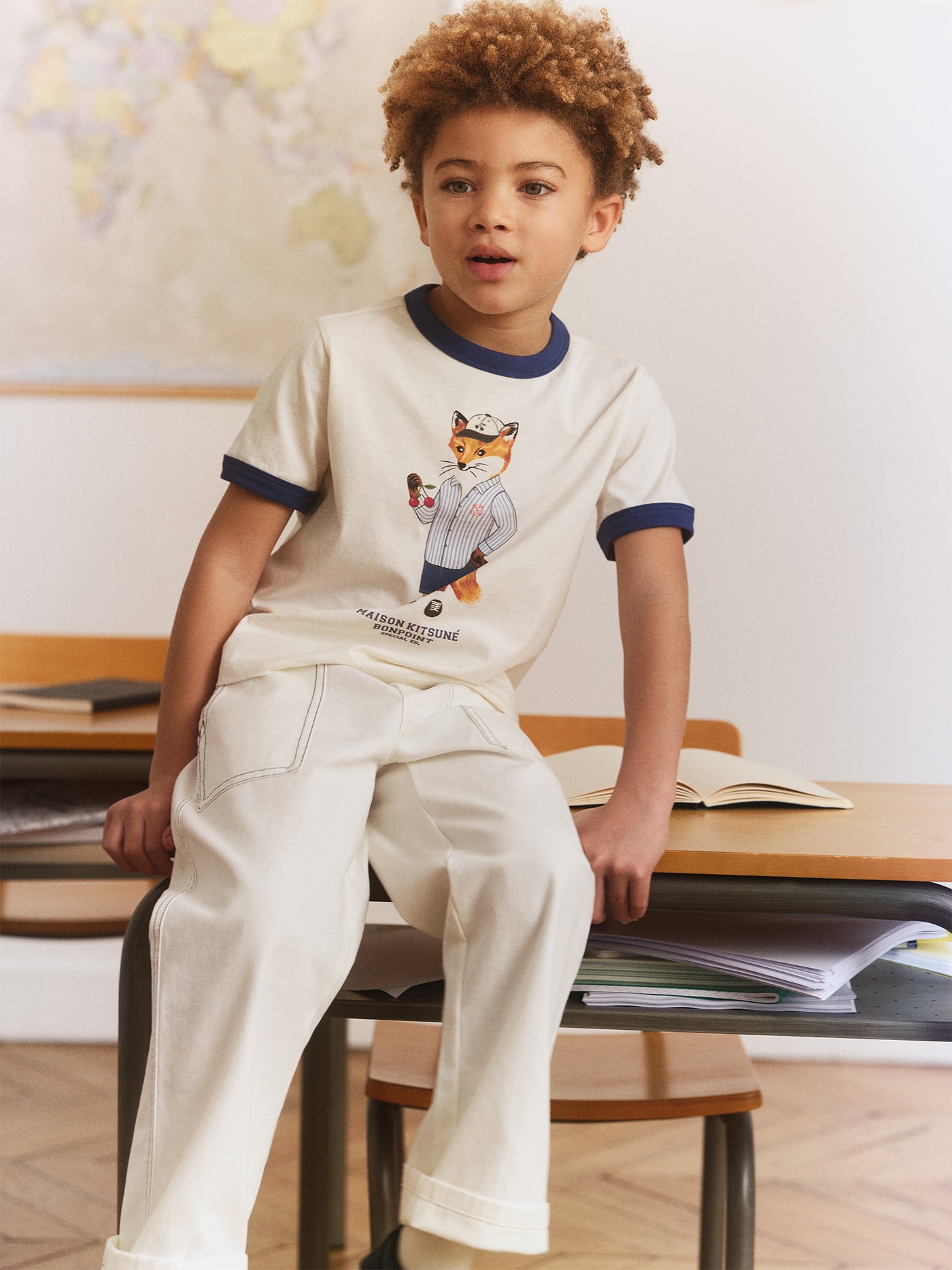 Bonpoint x Maison Kitsuné Jungen-Look - T-Shirt mit Fuchs-Aufdruck
