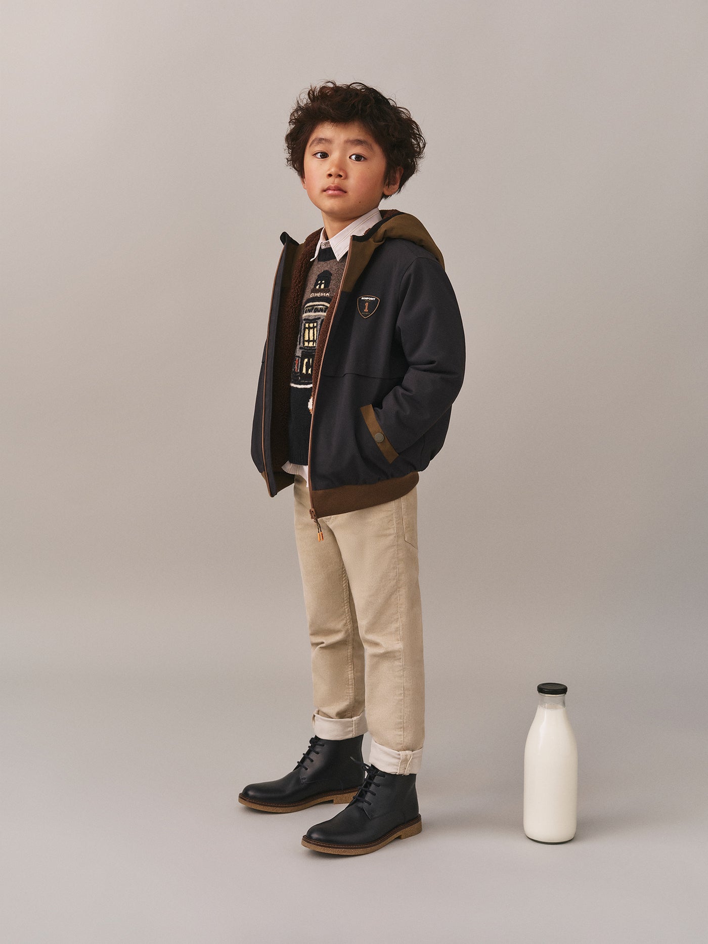 Jungen-Winterlook 2025 – Bonpoint Cinema Sweater