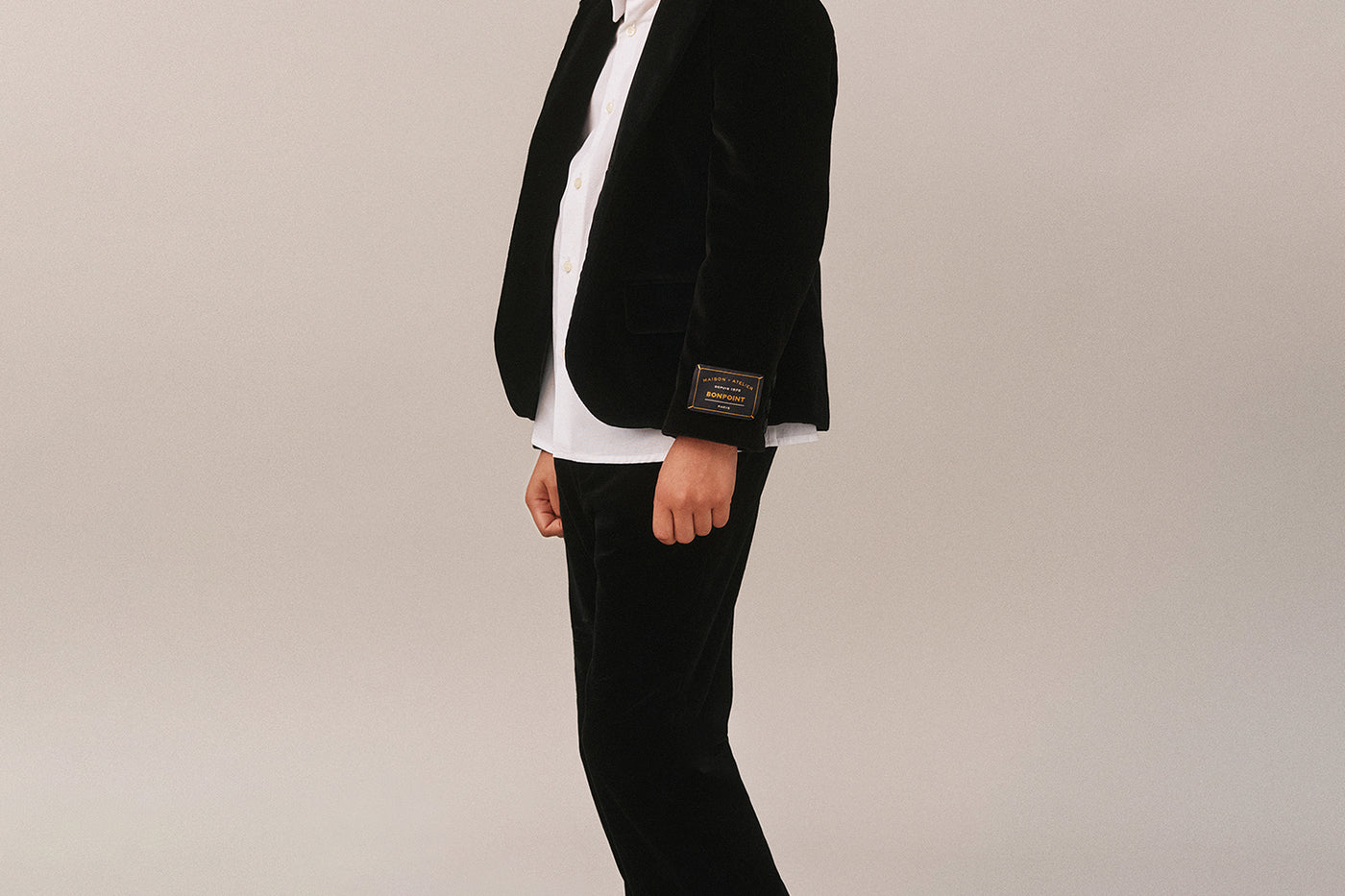 Jungen Winterlook 2025 - Samtjacke