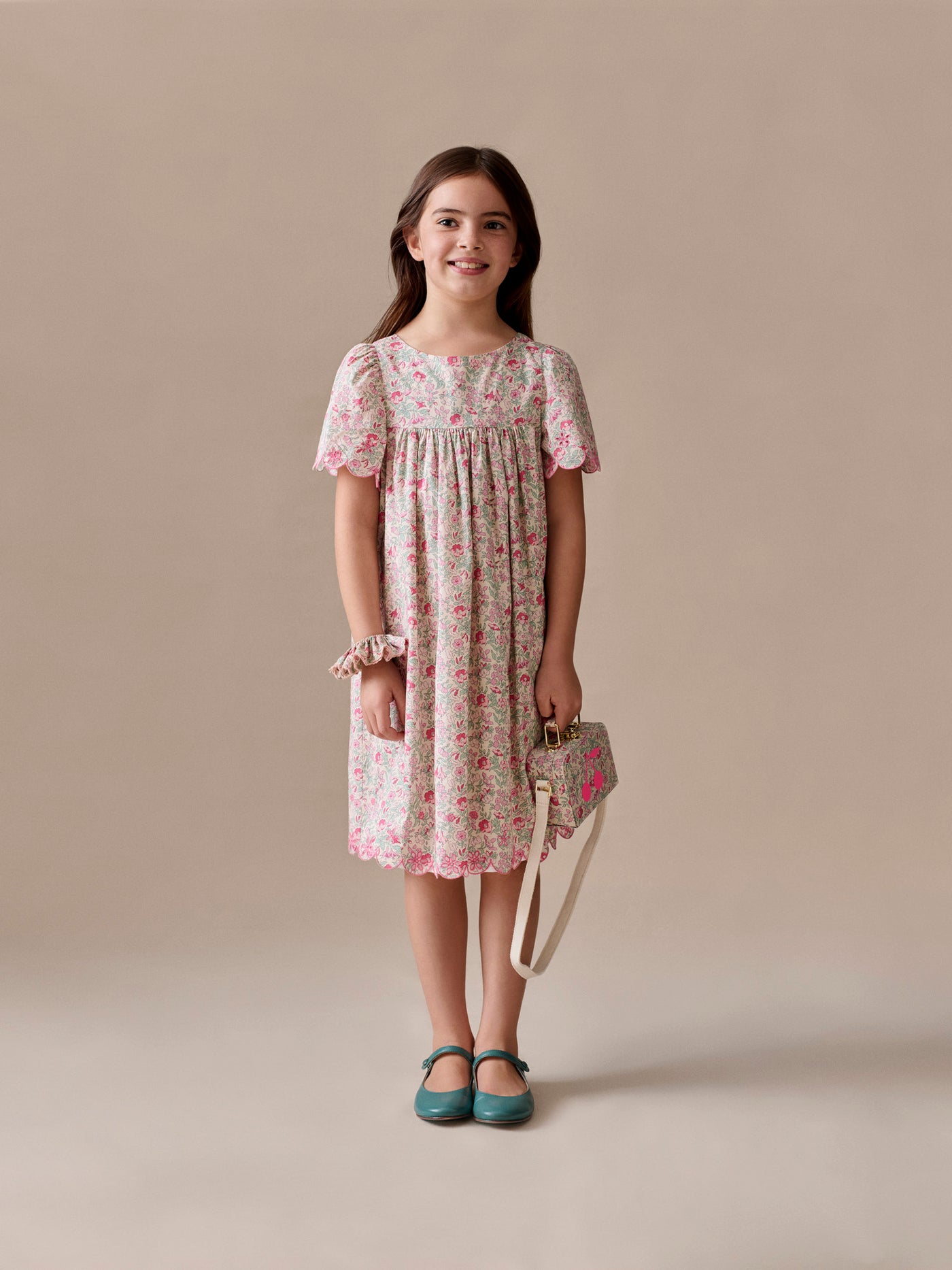 Look Fille Eté 2026 - Robe en tissu Liberty