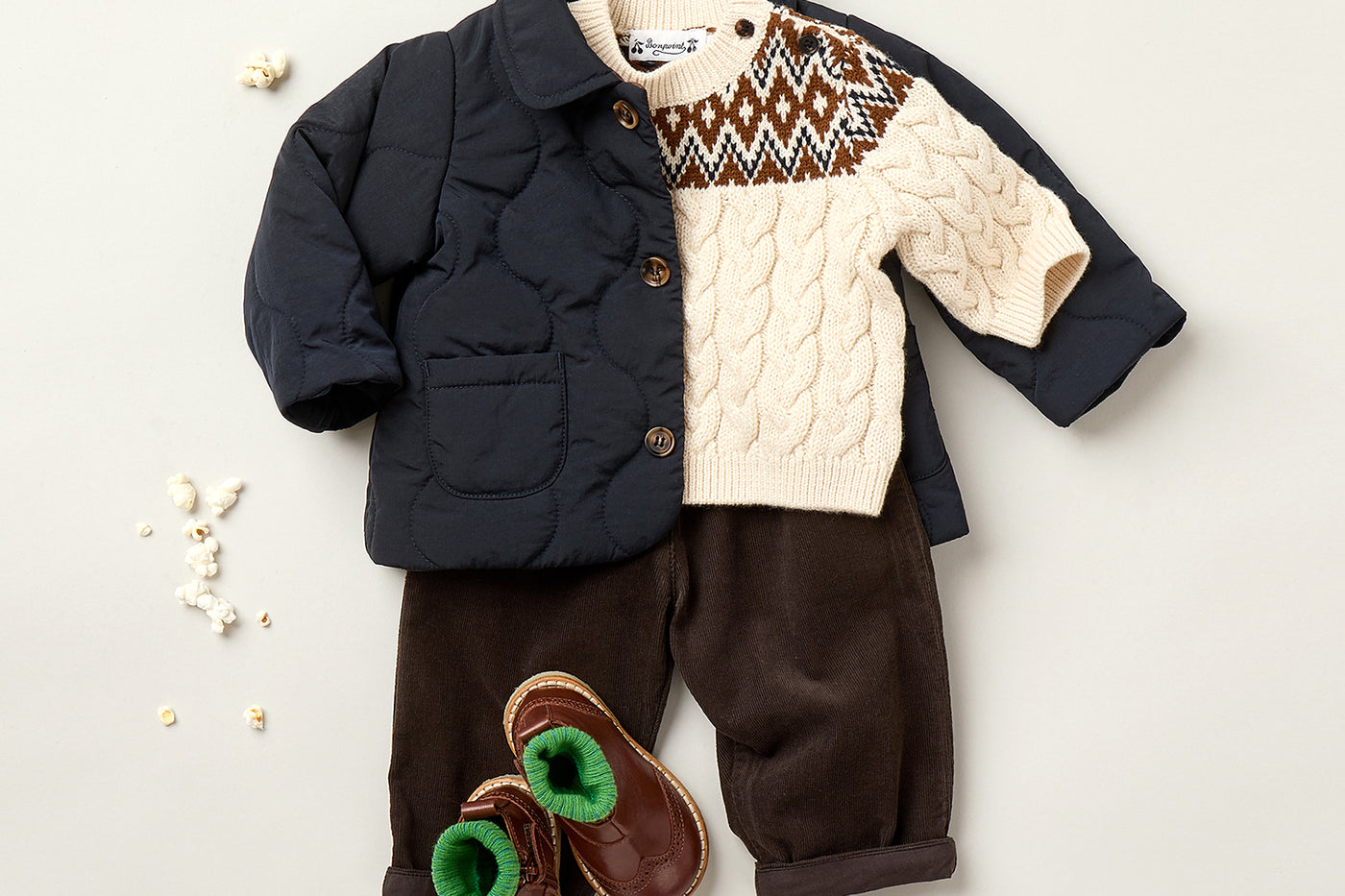 Winter 2025 Baby Jungen Look - Joshua Wollpullover