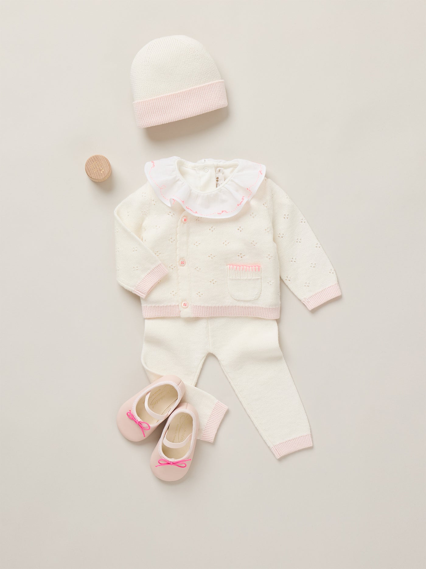 Newborn Summer 2026 Look - Frilled-collar bodysuit and contrasting set