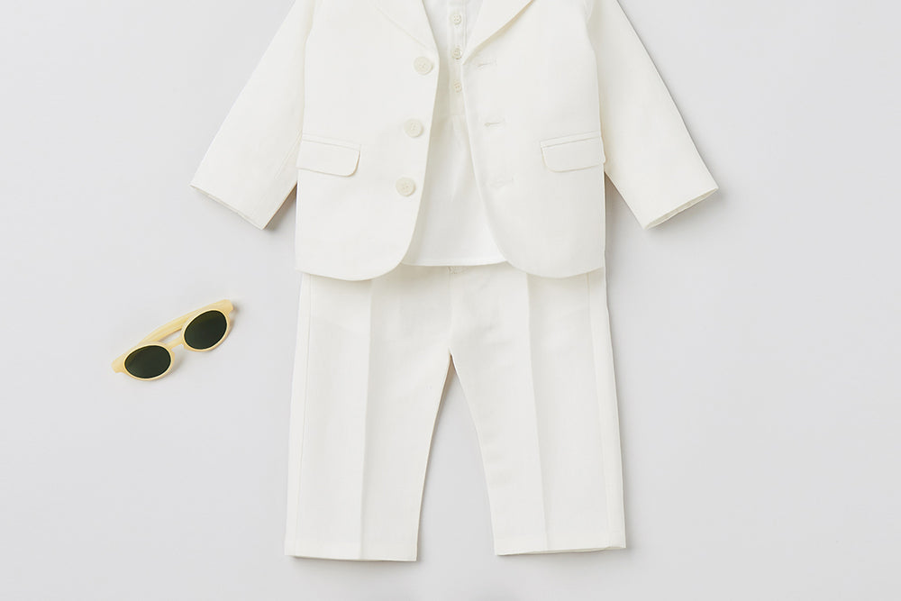 VERANO 2023 LOOK CON CHAQUETA DE CEREMONIA DE BEBÉ NIÑO