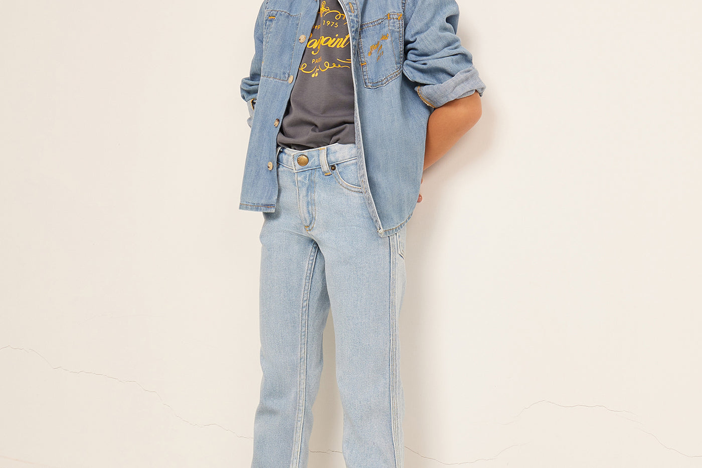 LOOK GARCON ETE 2023 JEAN BLEU