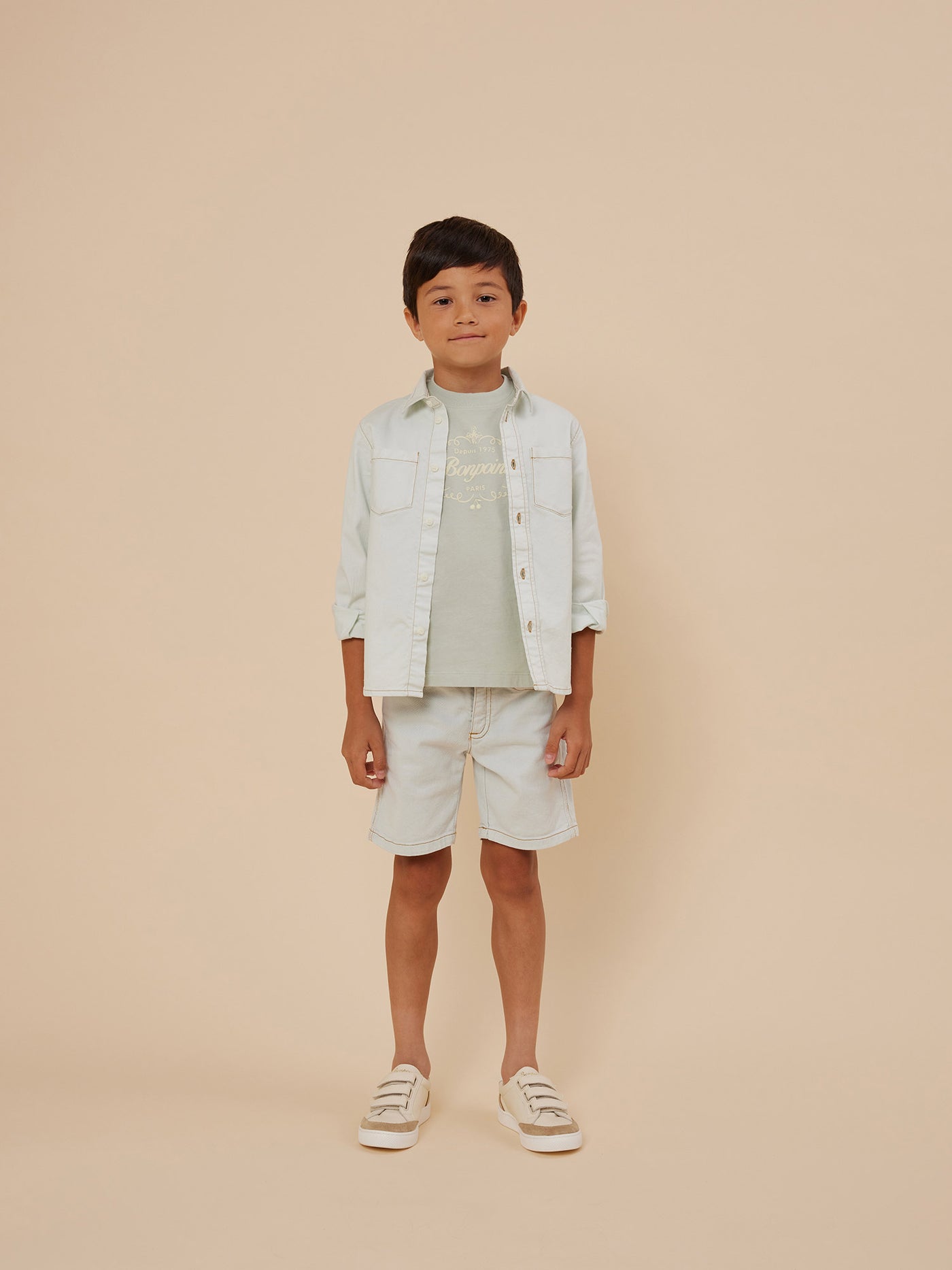Sommer 2024 Jungen-Look Jeanshemd